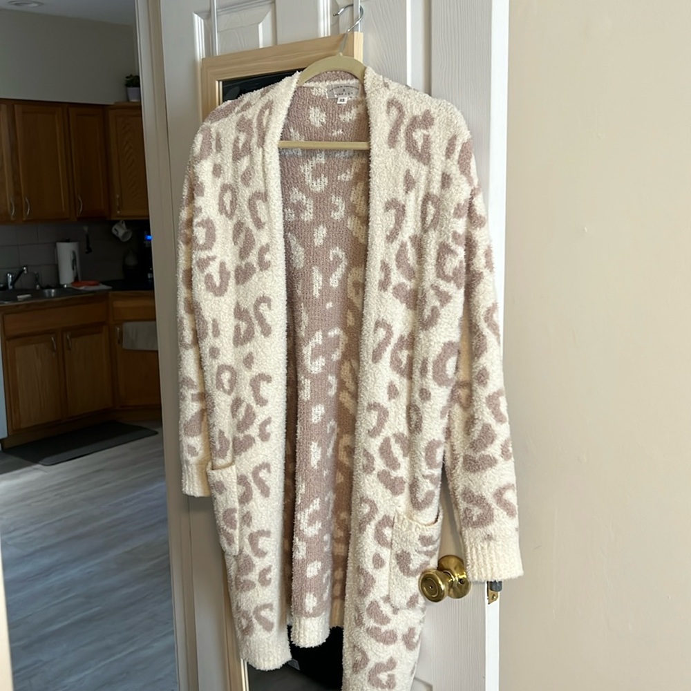 Animal print cardigan
